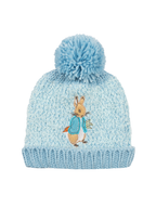 Peter Rabbit™ Up To Mischief bobble hat in pale blue