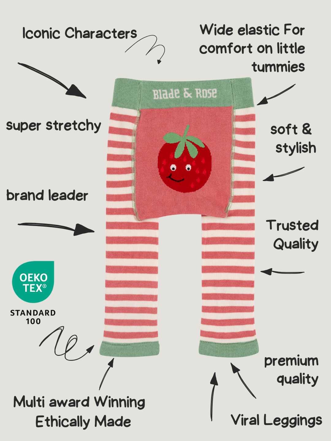 Millie the Strawberry Leggings