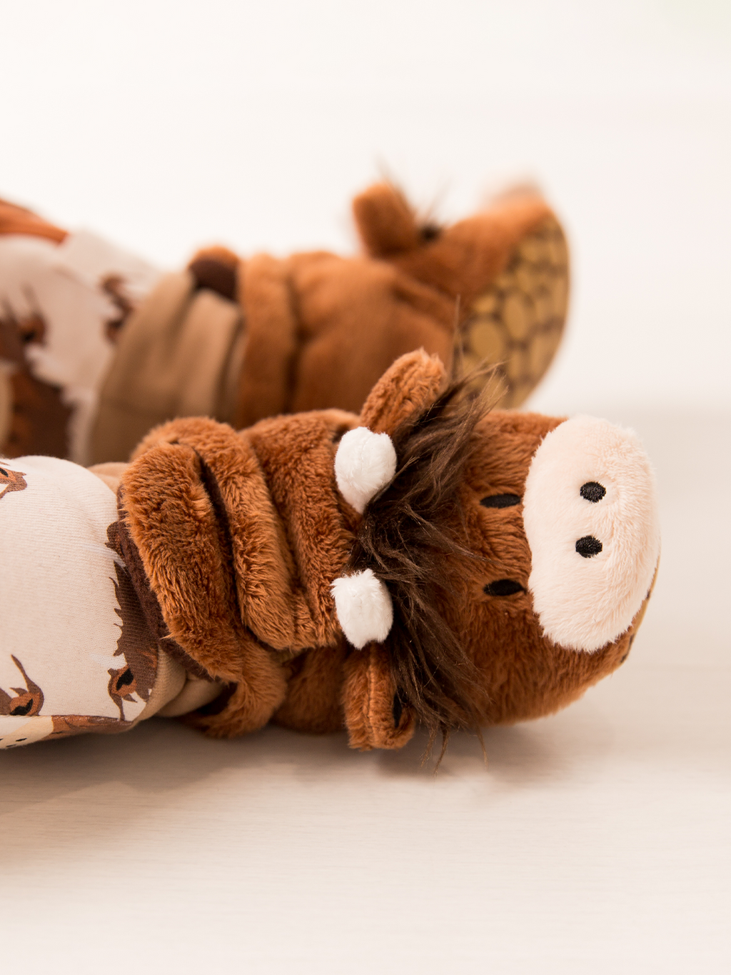 Neutral Highland Cow Booties