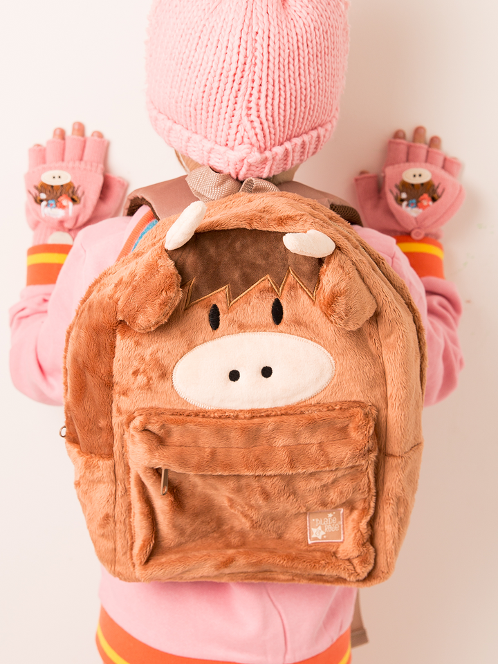 Neutral Highland Cow Rucksack