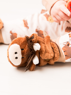 Neutral Highland Cow Booties