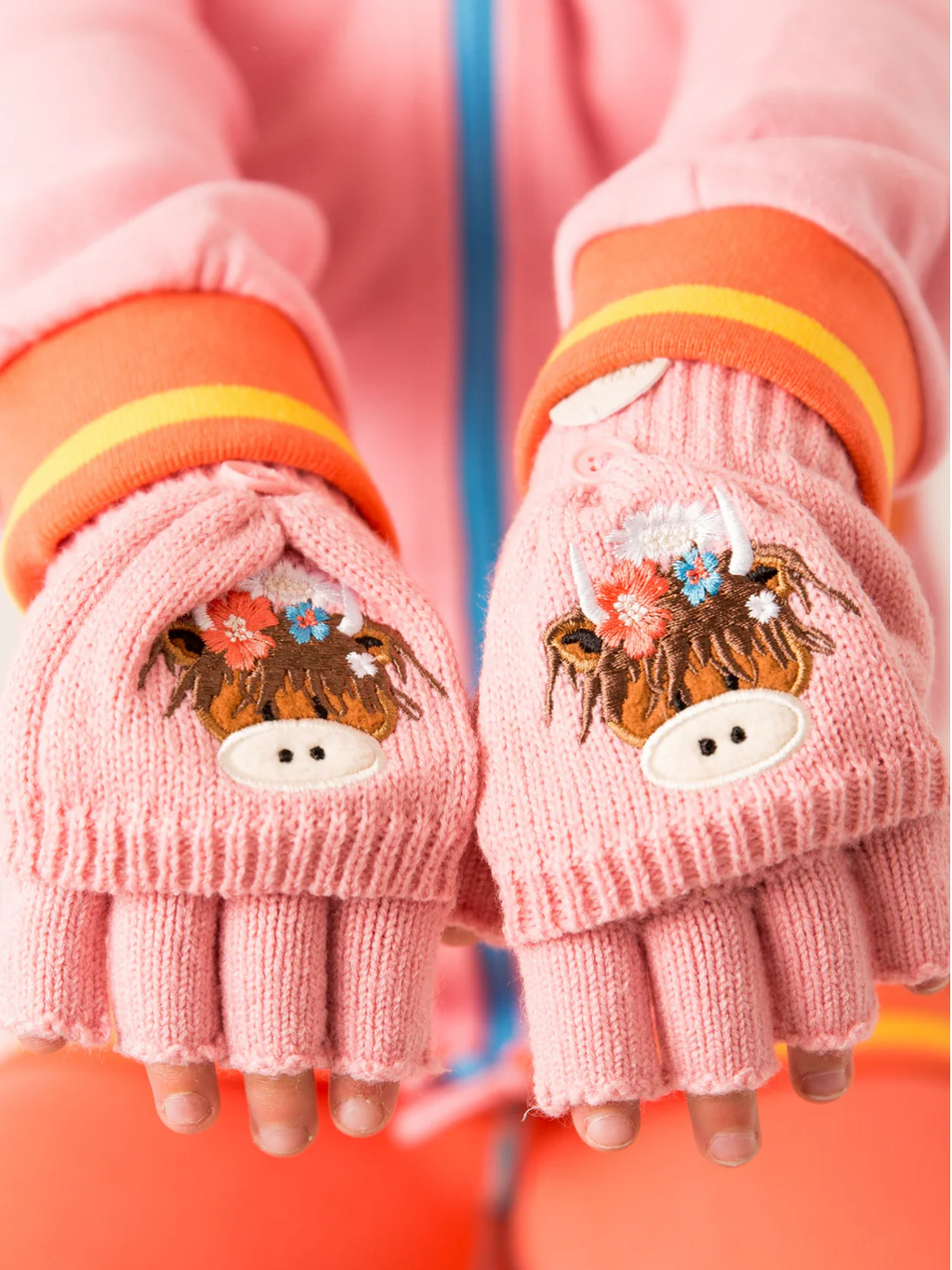 Bonnie Highland Cow Winter Hat & Mittens - Blade & Rose UK