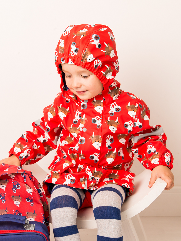 Highland Cow Colour Changing Rain Coat Unisex Clothing for Babies Toddlers Blade Rose Blade Rose USA