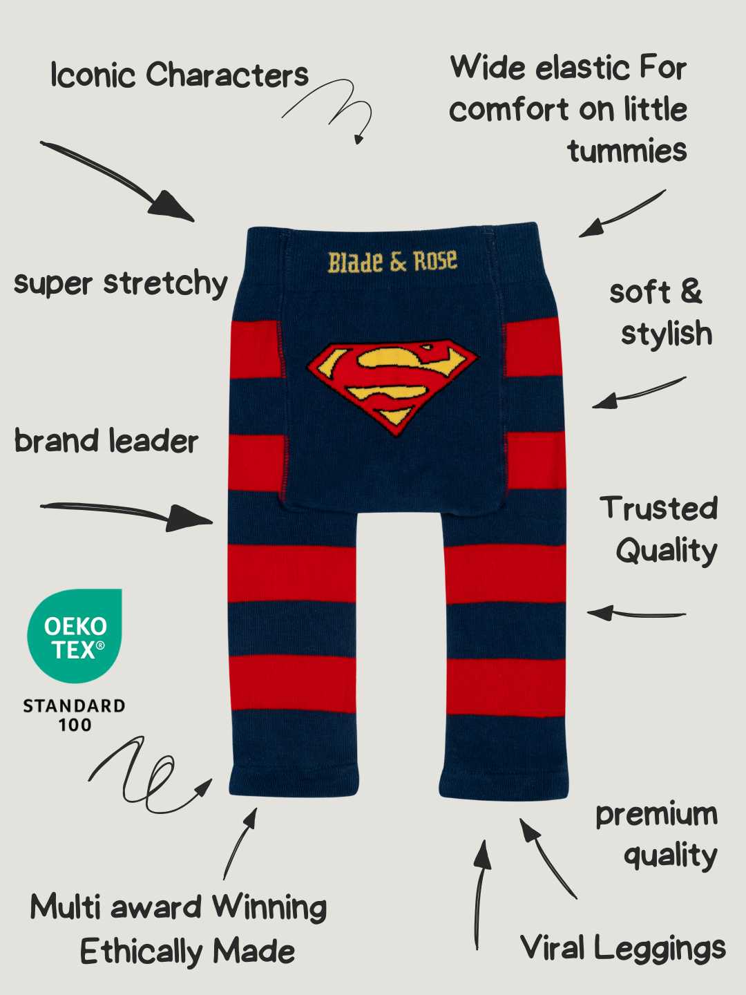Superman Saves the Day Legging