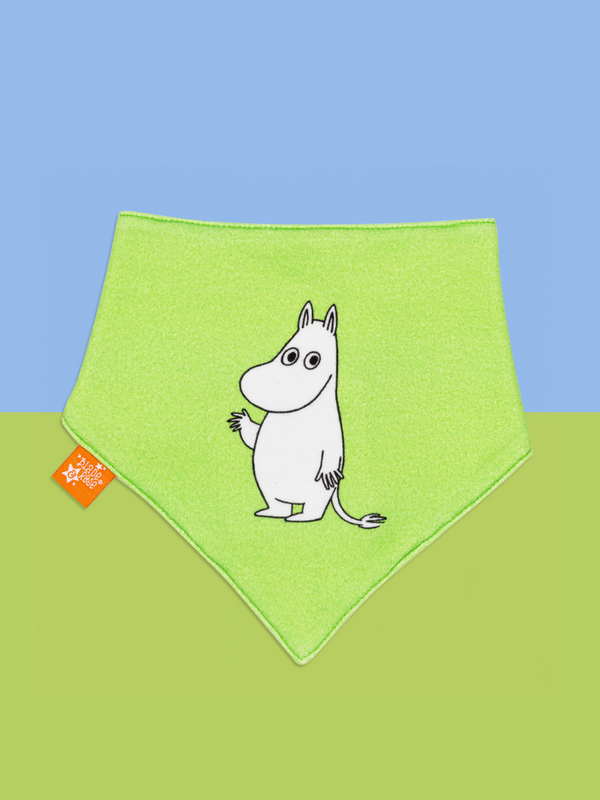 Moomin™ Organic Free To Explore Lime Green Bib
