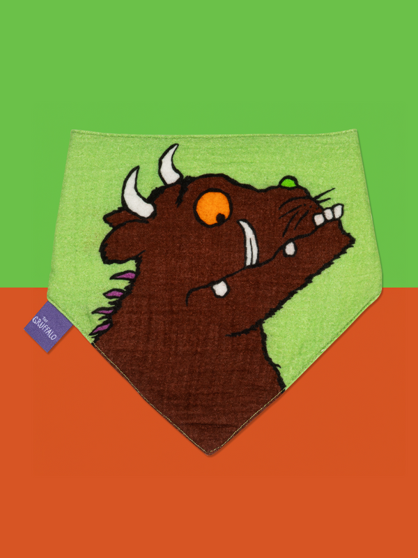 Gruffalo™ Ready To Play Lime Muslin Bib
