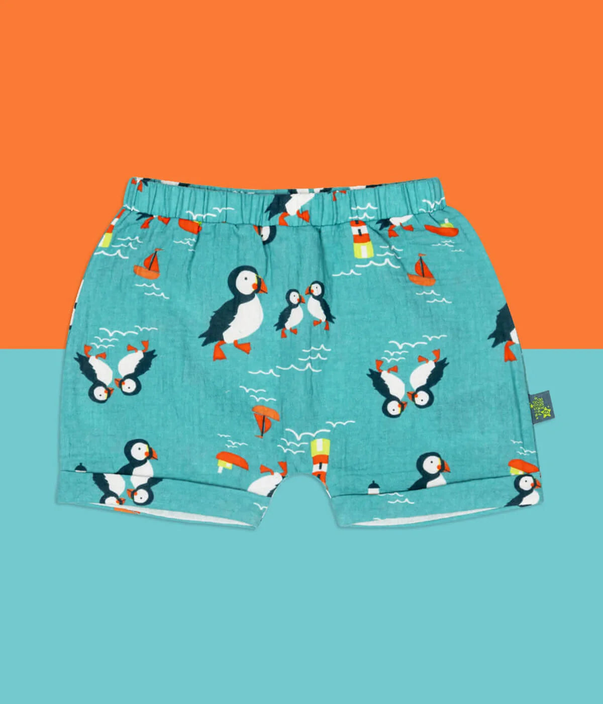 Kenzie the Puffin Muslin Shorts
