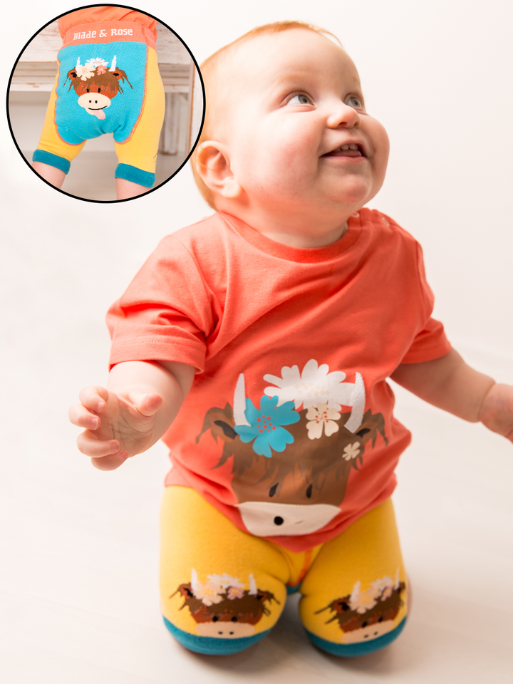 Bonnie Highland Cow Summer Outfit (2PC)