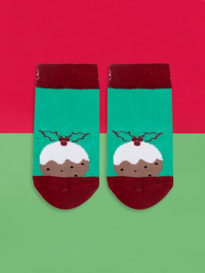 Christmas Pudding Socks