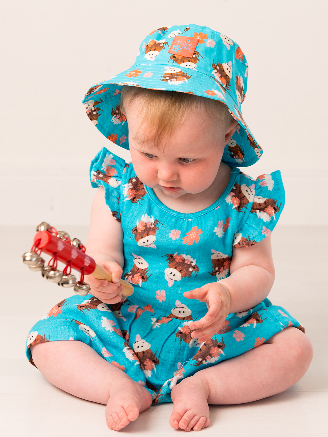 Bonnie Highland Cow Summer Hat