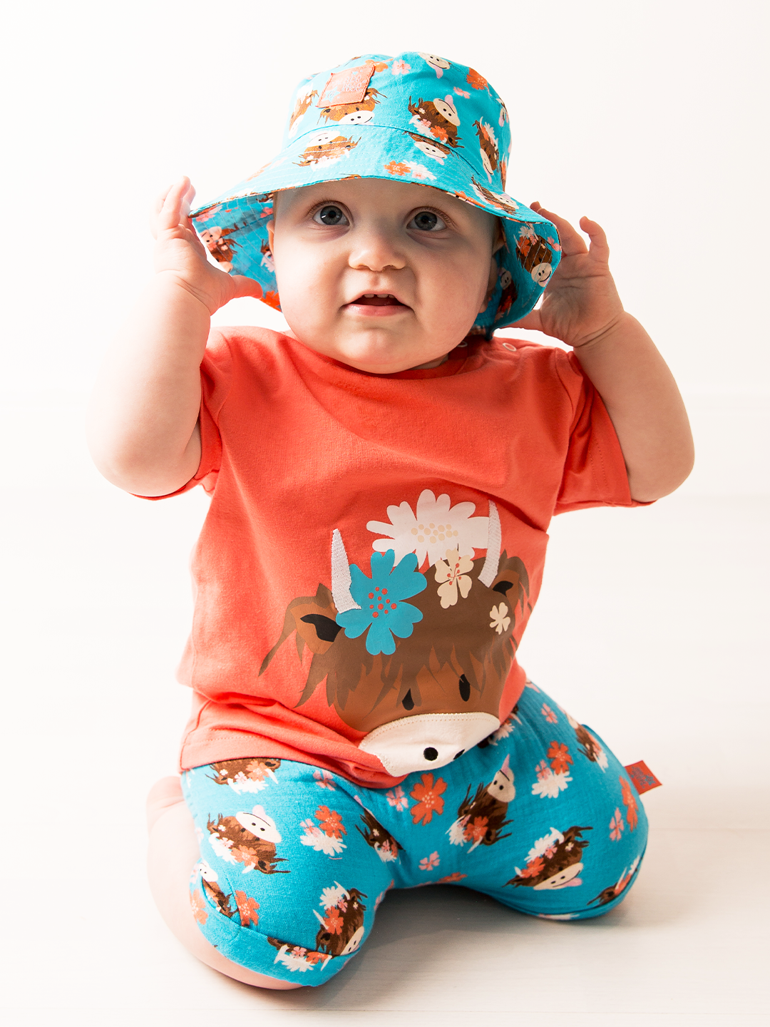 Bonnie Highland Cow Summer Hat