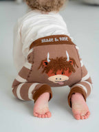 Neutral Highland Cow Leggings