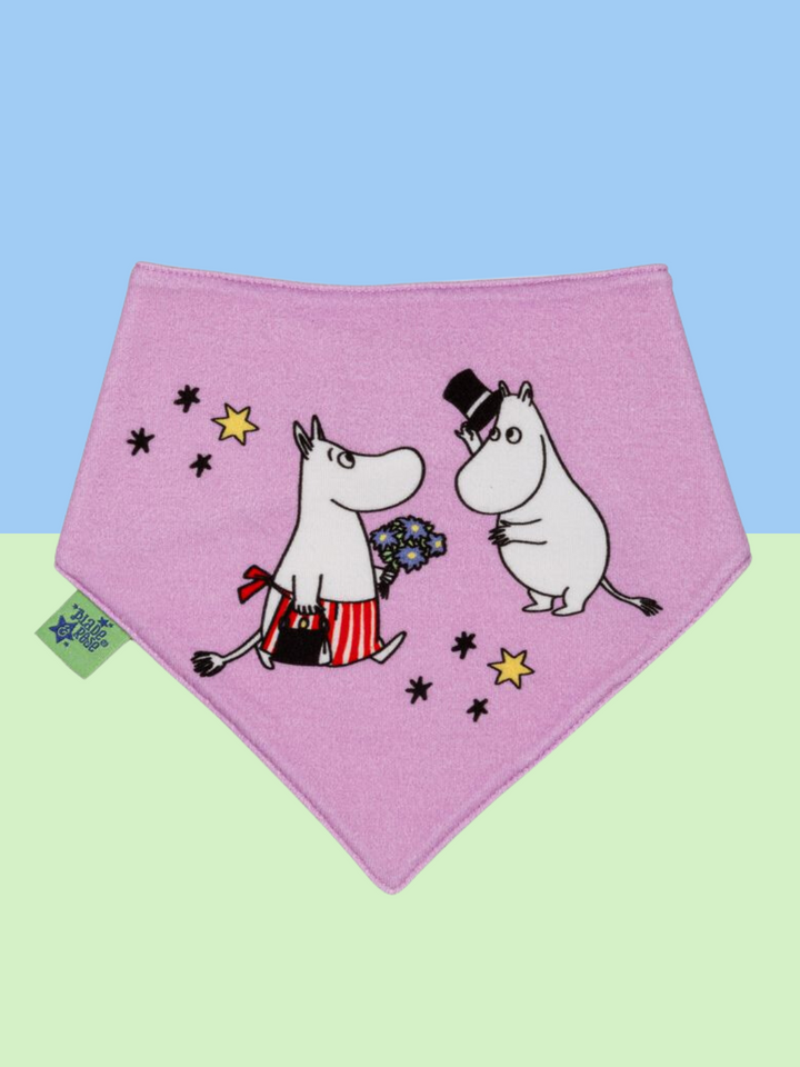 Moomin™ Organic Love Forever Light Lilac Bib