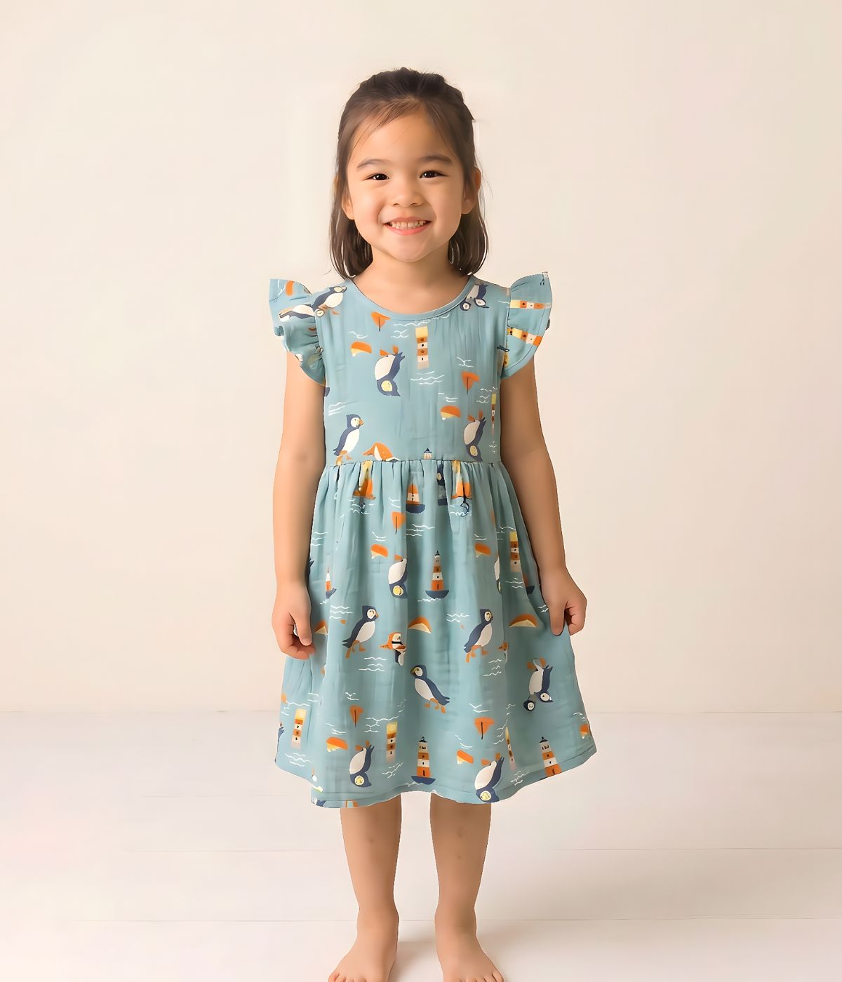 Junior Kenzie the Puffin Summer Dress – Blade & Rose USA