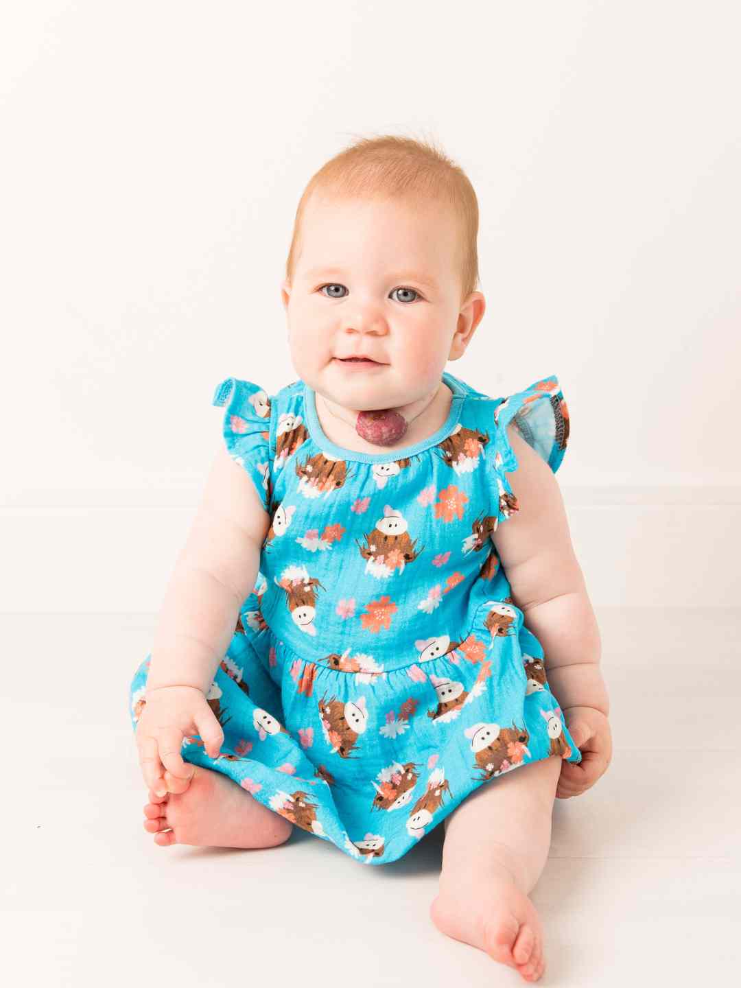 summer dresses for infants Bonnie Highland Cow Summer Dress | Dresses For Babies & Toddlers