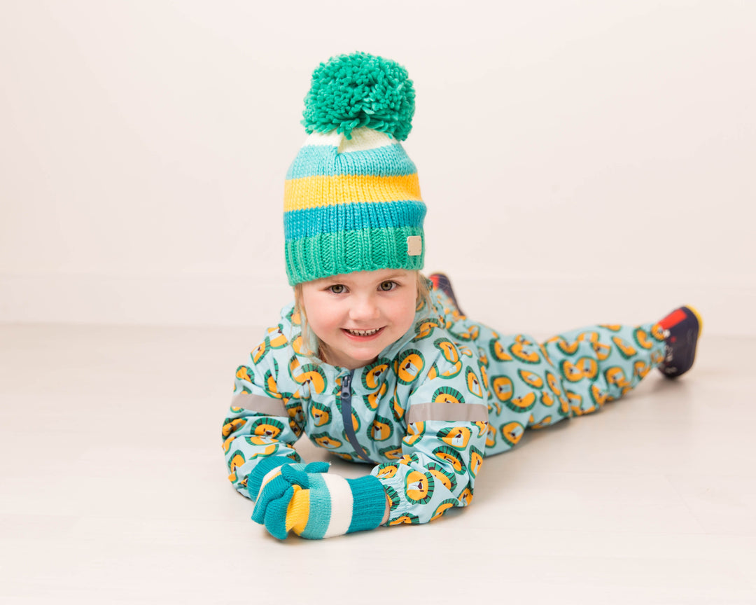 Green & Mustard Mittens