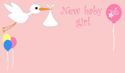 New Baby Girl Gift Card E Voucher